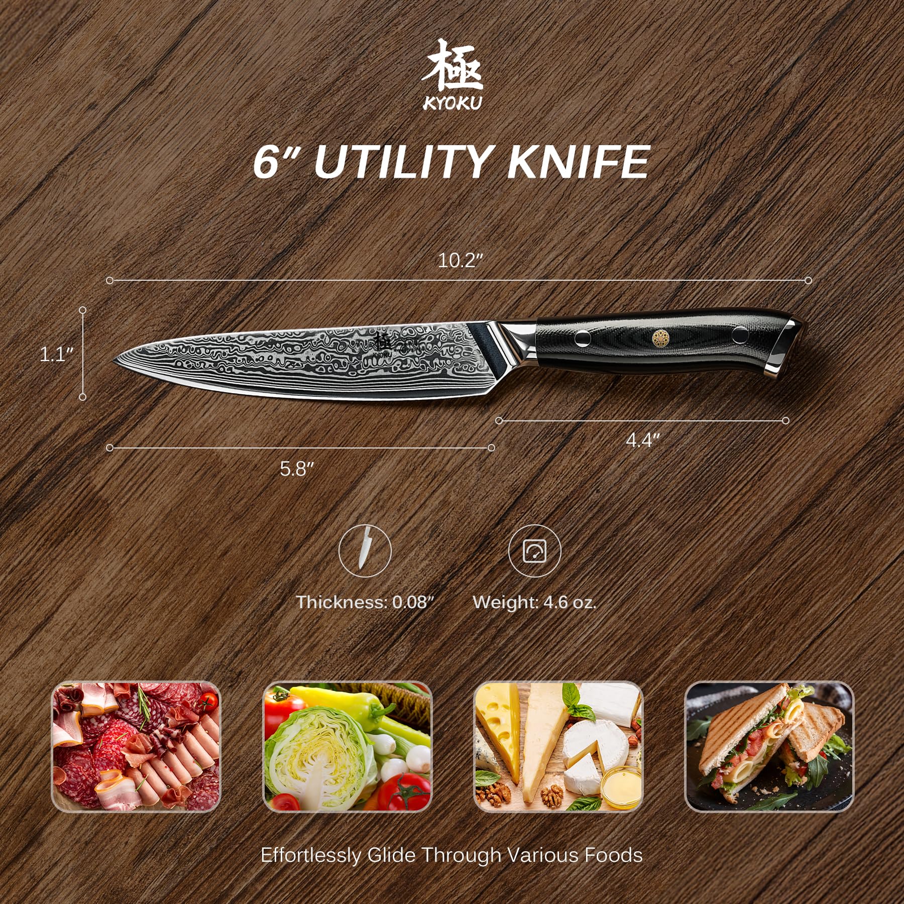 KYOKU knife protective sheath in use for safe handling and storage.