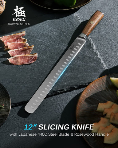 KYOKU Daimyo rosewood handle with mosaic pin for comfortable grip