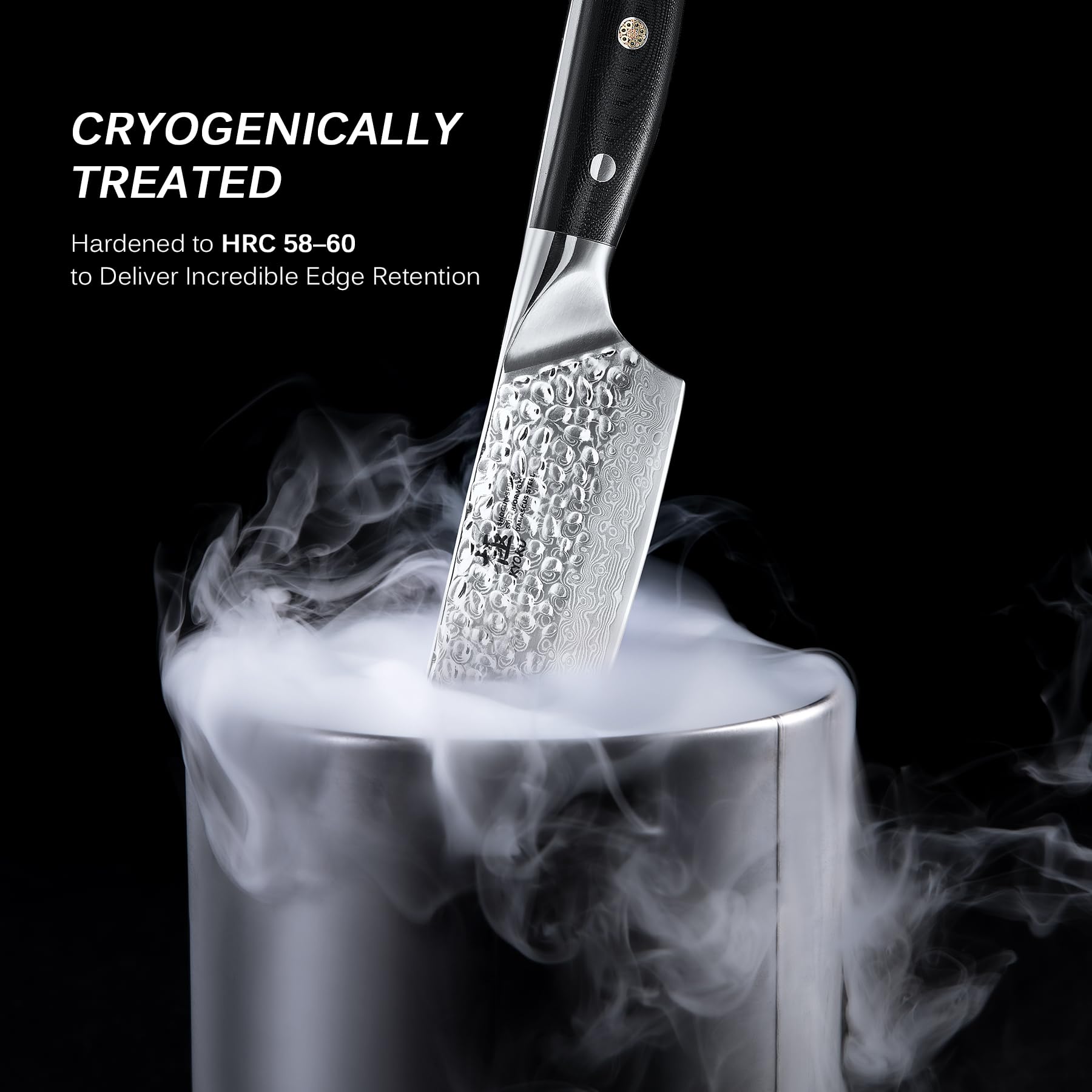 KYOKU ergonomic mosaic-handle with pin for comfortable extended prep
