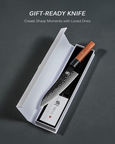 KYOKU Kage 8-inch knife ergonomic grip supports comfortable long use