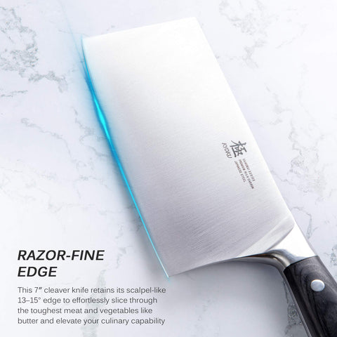 KYOKU Samurai full tang knife profile offers balanced control.