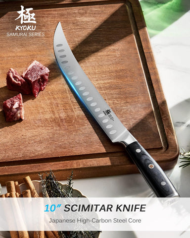 KYOKU Samurai Series Pakkawood handle showcases comfort and durability in daily kitchen use.