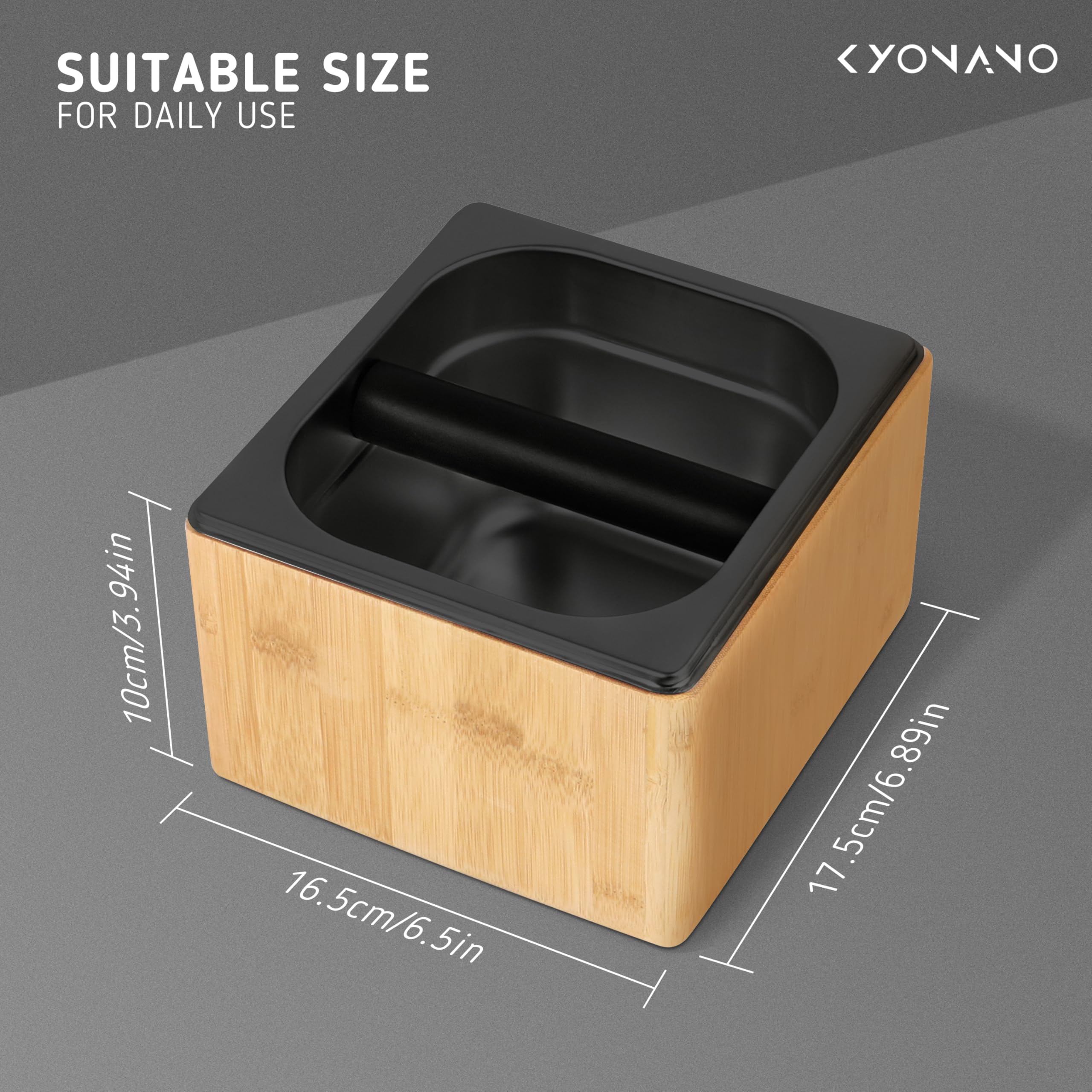 KYONANO non-slip base keeps the box steady during tapping.