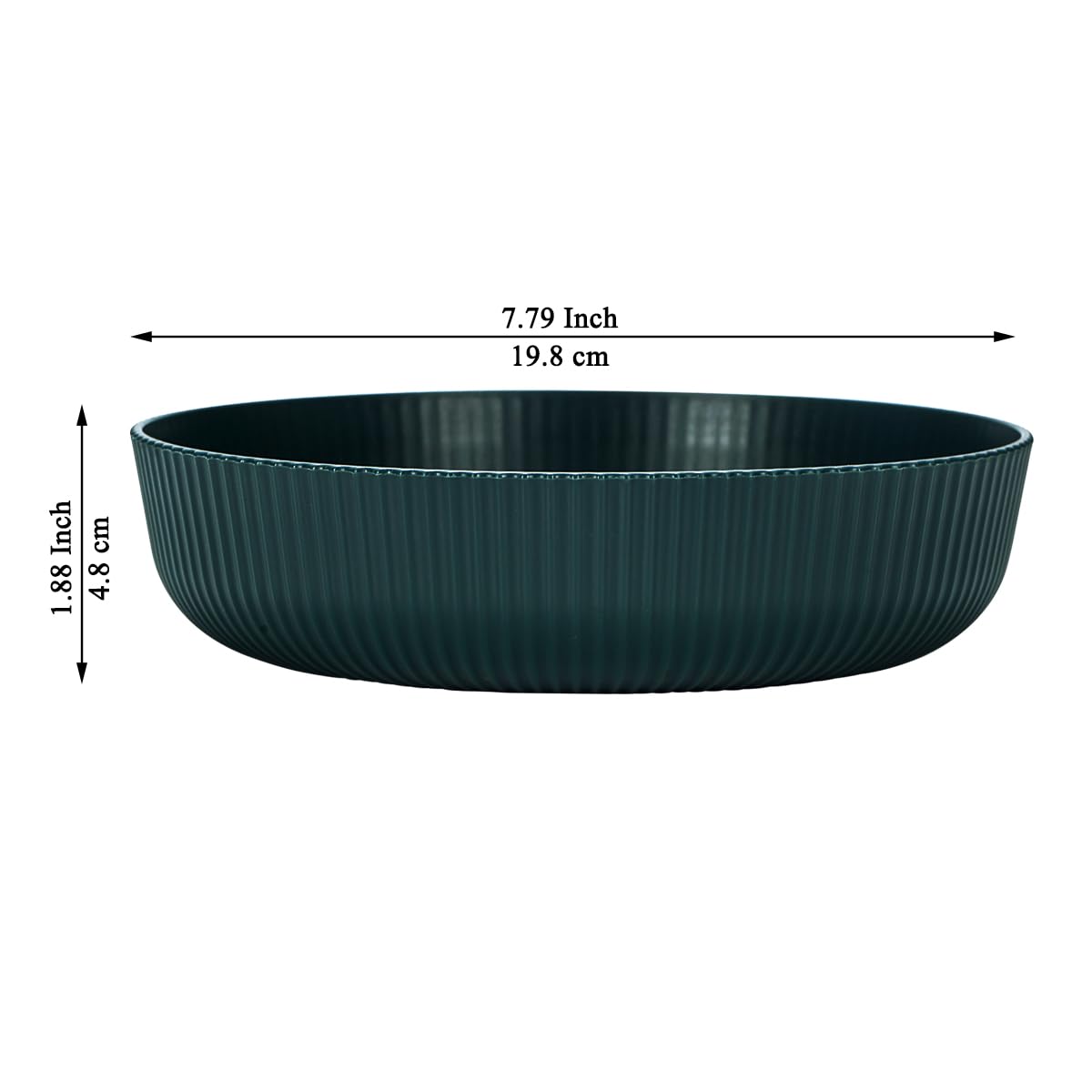 Kyraton pasta bowls top view; elegant dark green design for modern tables.