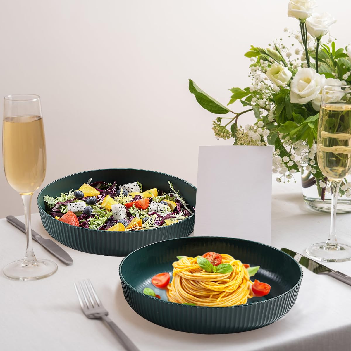 Kyraton multi-purpose bowls; perfect for pasta, salads, or soup.