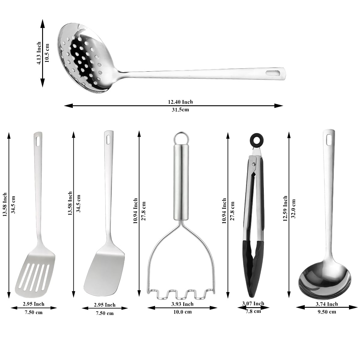 Kyraton slotted turner in use to flip pancakes with ease.