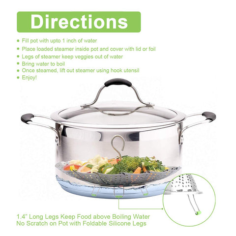 KZNXCVI dishwasher-safe and oven-safe basket enables simple cleanup after meals.