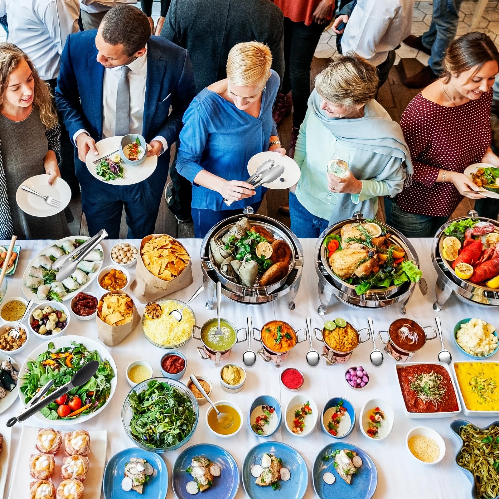 Kzovone buffet-ready serveware for elegant presentation and quick cleanup