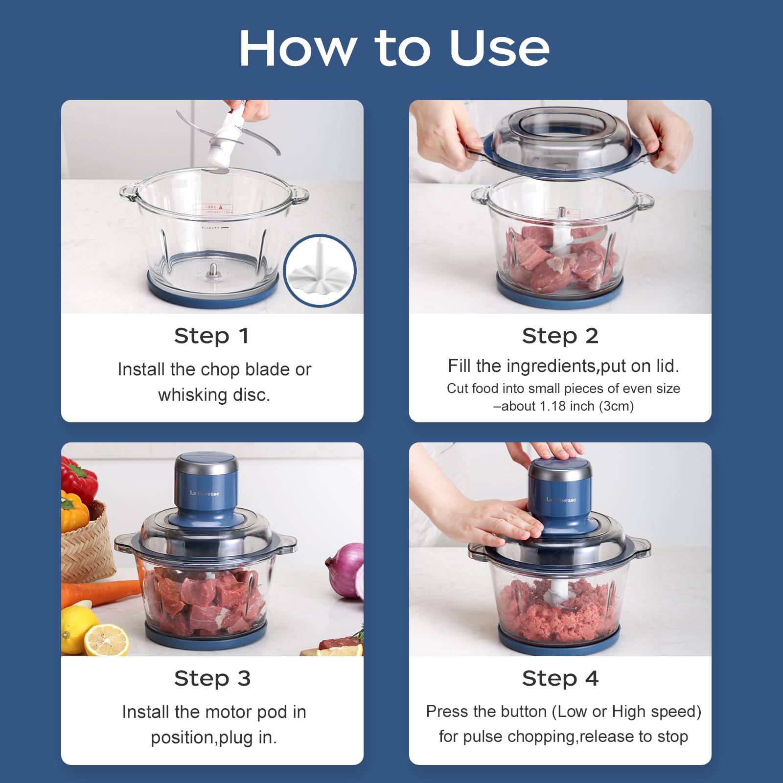 La Reveuse anti-slip mat stabilizes the bowl during use