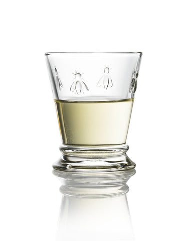 La Rochere Napoleon Bee tumblers arranged on table setting for casual dining.