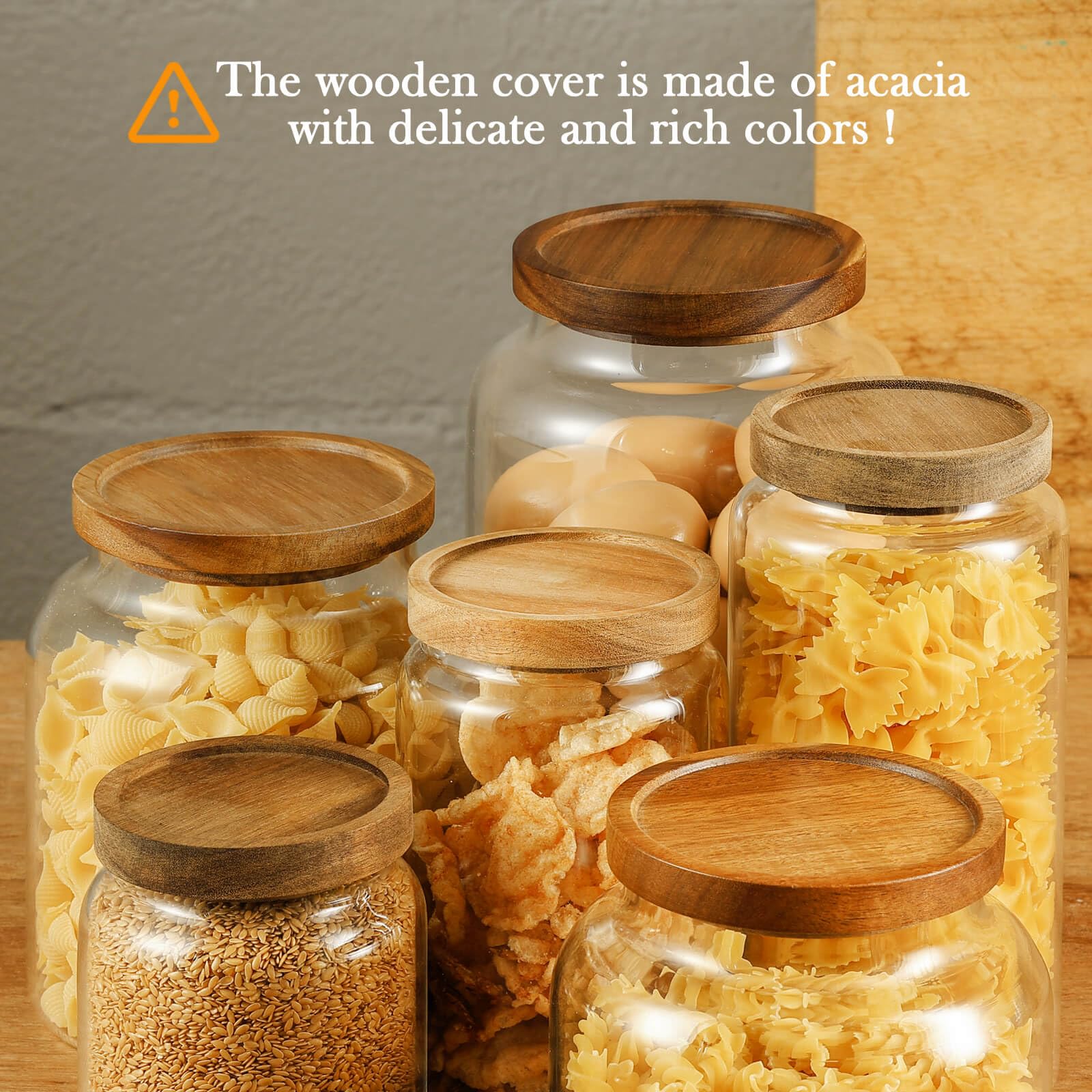 Labina 20 oz jar with dimensions suitable for countertop display.