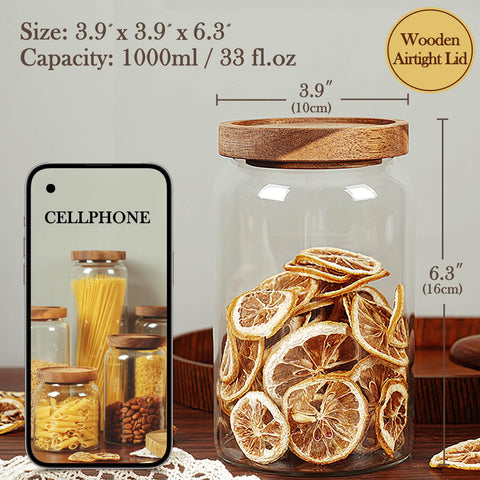 Labina 33oz wide-mouth jar ready for easy pouring and measuring