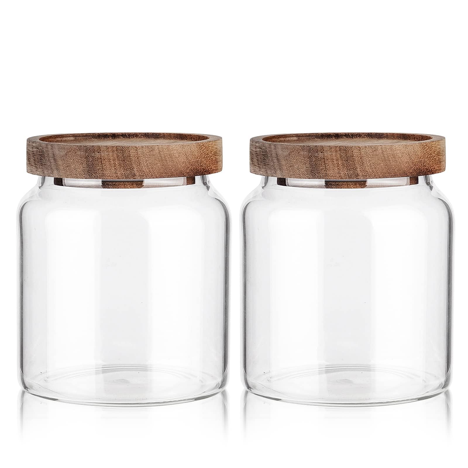 Labina glass storage container with airtight lid keeps pantry staples fresh.