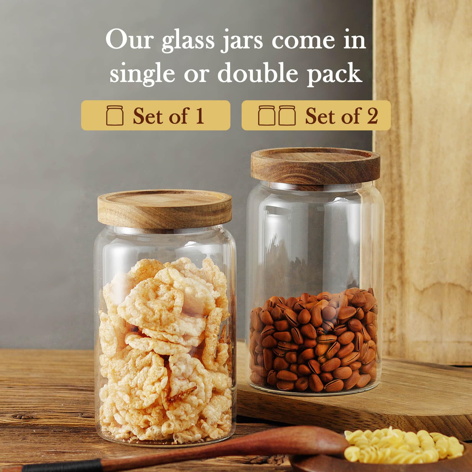 Labina high borosilicate glass jar close-up highlighting durability and clarity