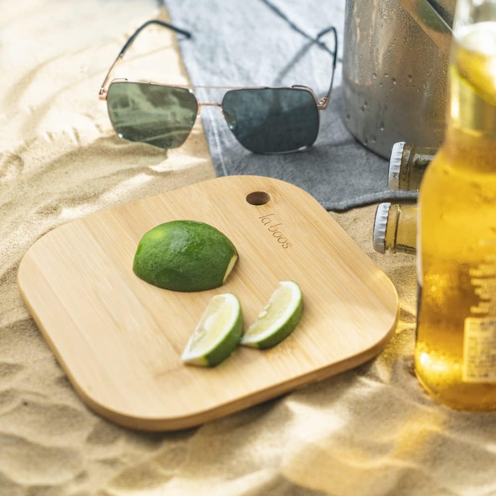 Laboos travel cutting board is lightweight and camping-ready.
