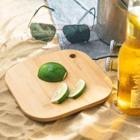 Laboos travel cutting board is lightweight and camping-ready.