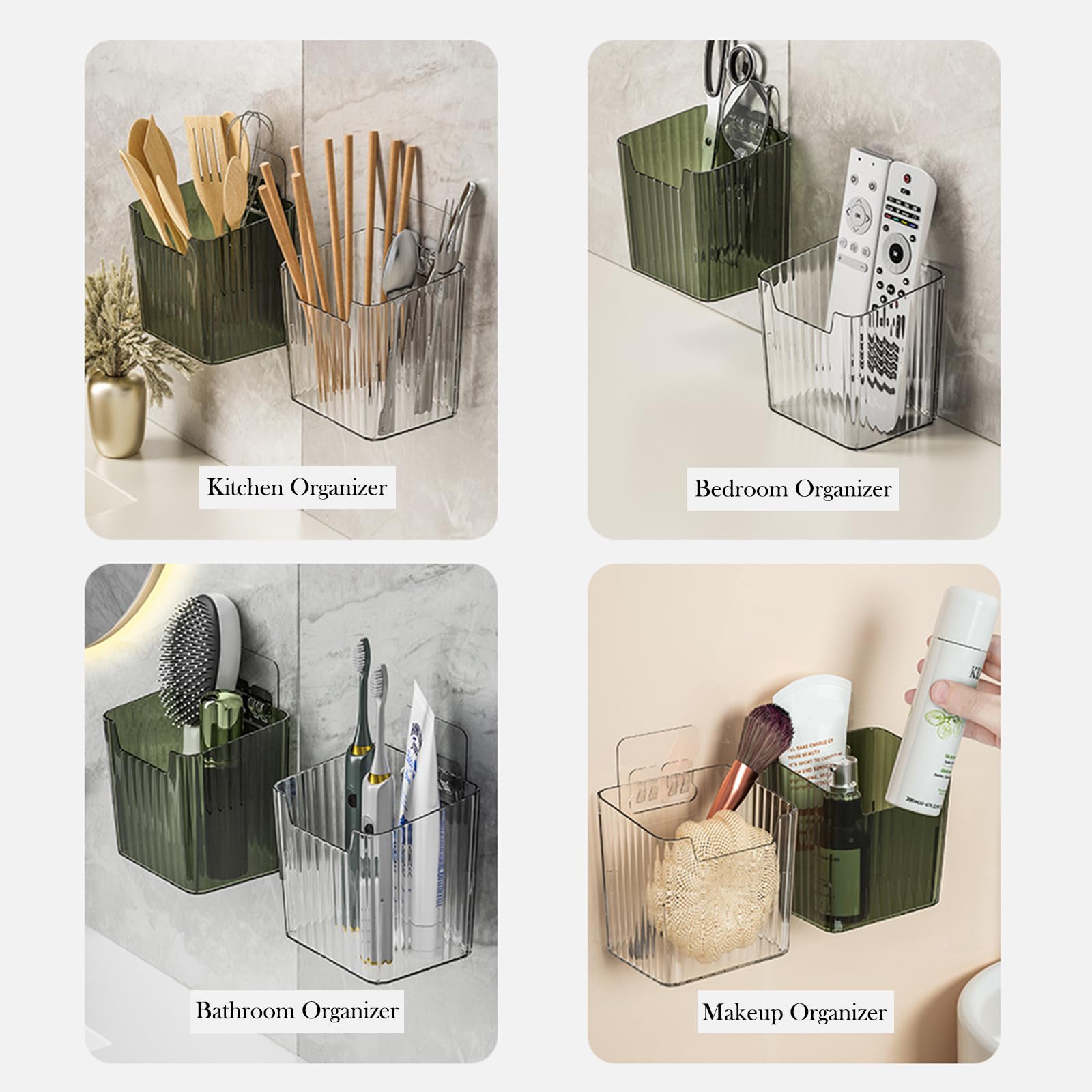 Lae Nuvole dorm room storage keeps small essentials neatly within arm's reach.