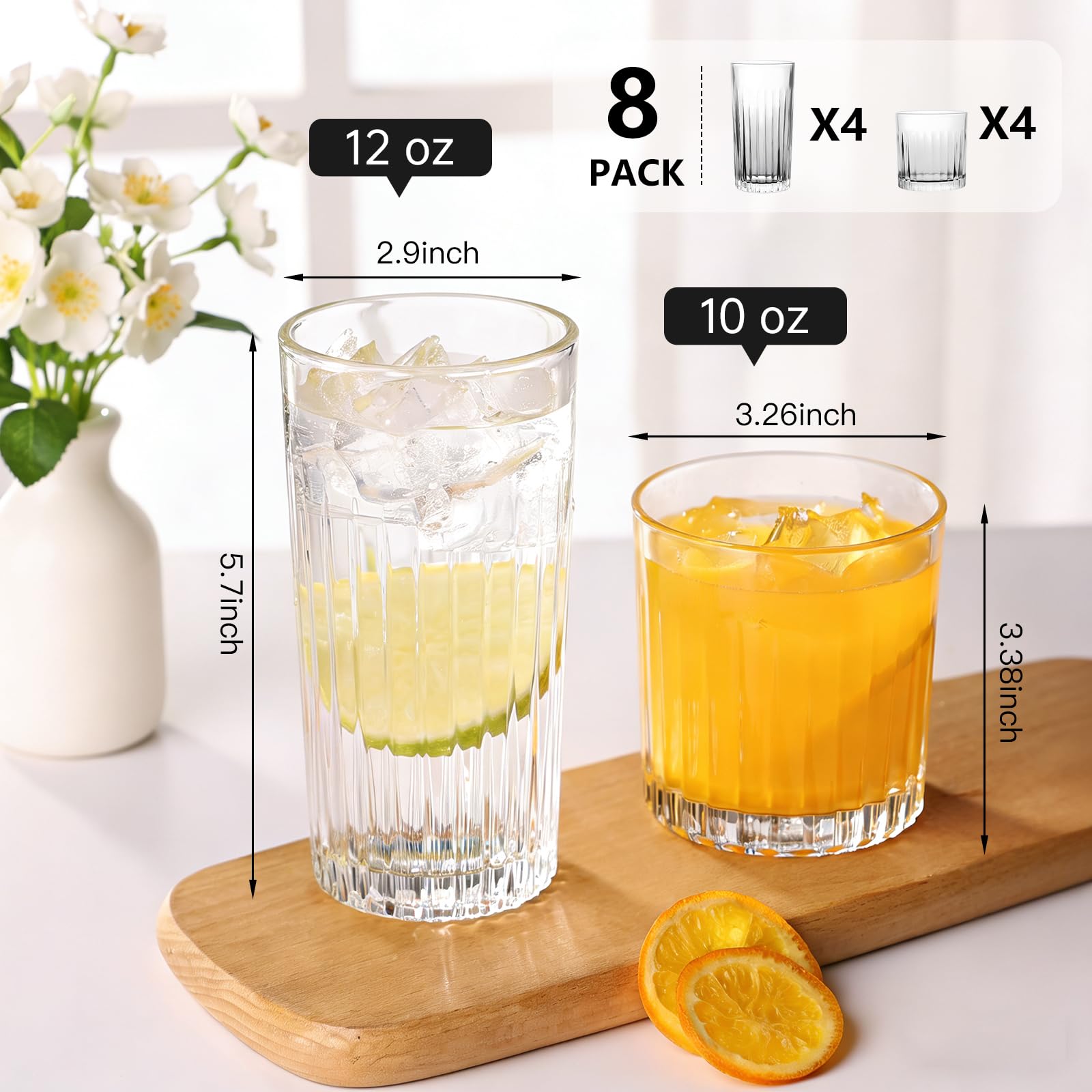 Laerjin clear, lead-free glass emphasizing durability and clarity.