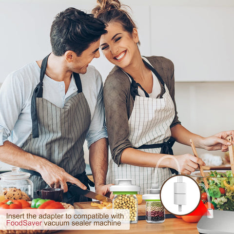 Lafinynp vacuum-sealer jar kit bundle simplifies storage.