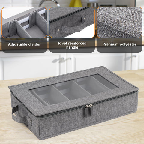 Lafulling storage box clear window to locate items quickly