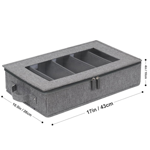 Lafulling flatware storage with dustproof lid protecting utensils from dust