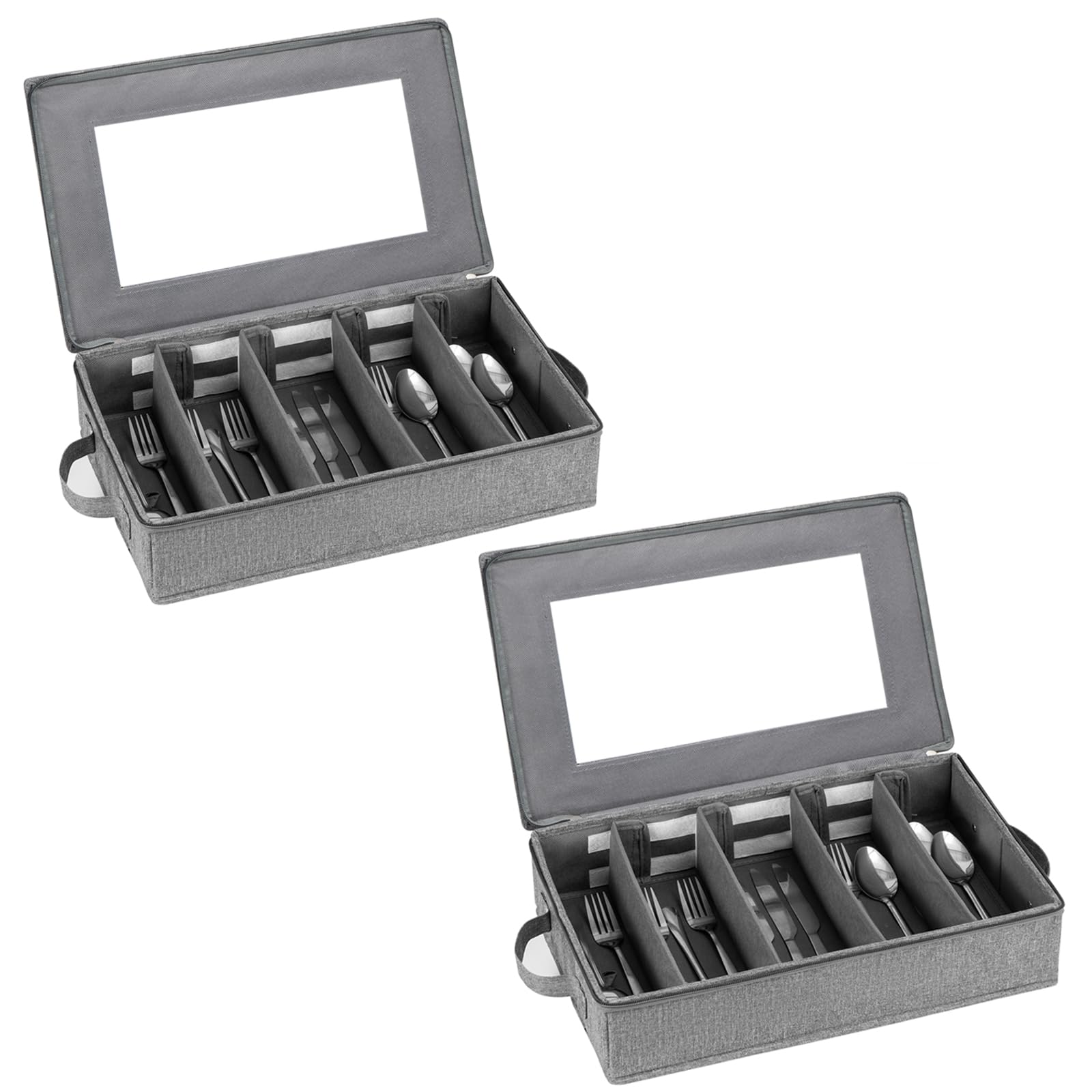 Lafulling flatware storage box with open top view for quick access