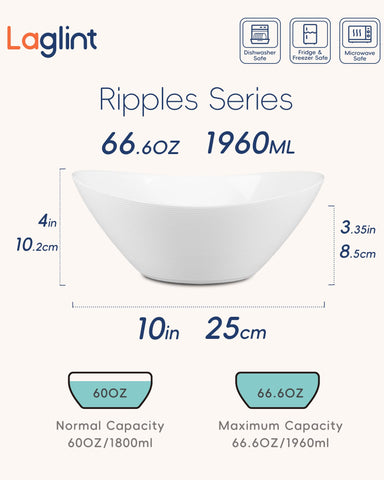 LaGlint bowls with threaded exterior for secure grip.