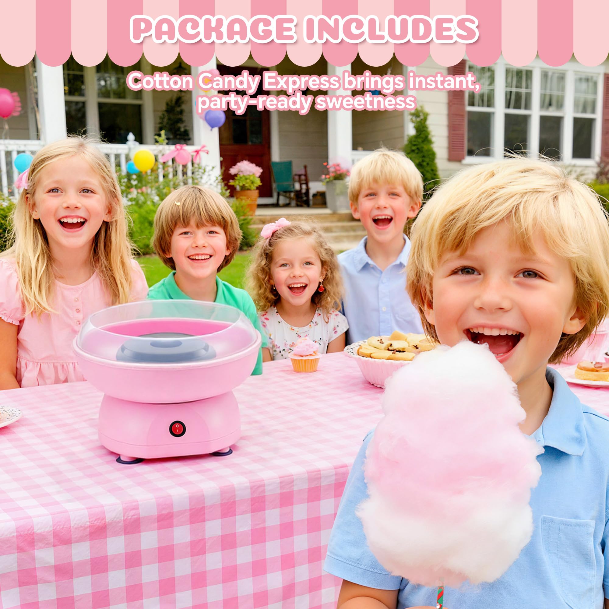 LAICAIO kids party cotton candy idea setup creates magical moments