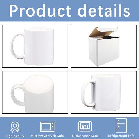 LaiHiulaan dishwasher-safe sublimation mug with durable color retention.
