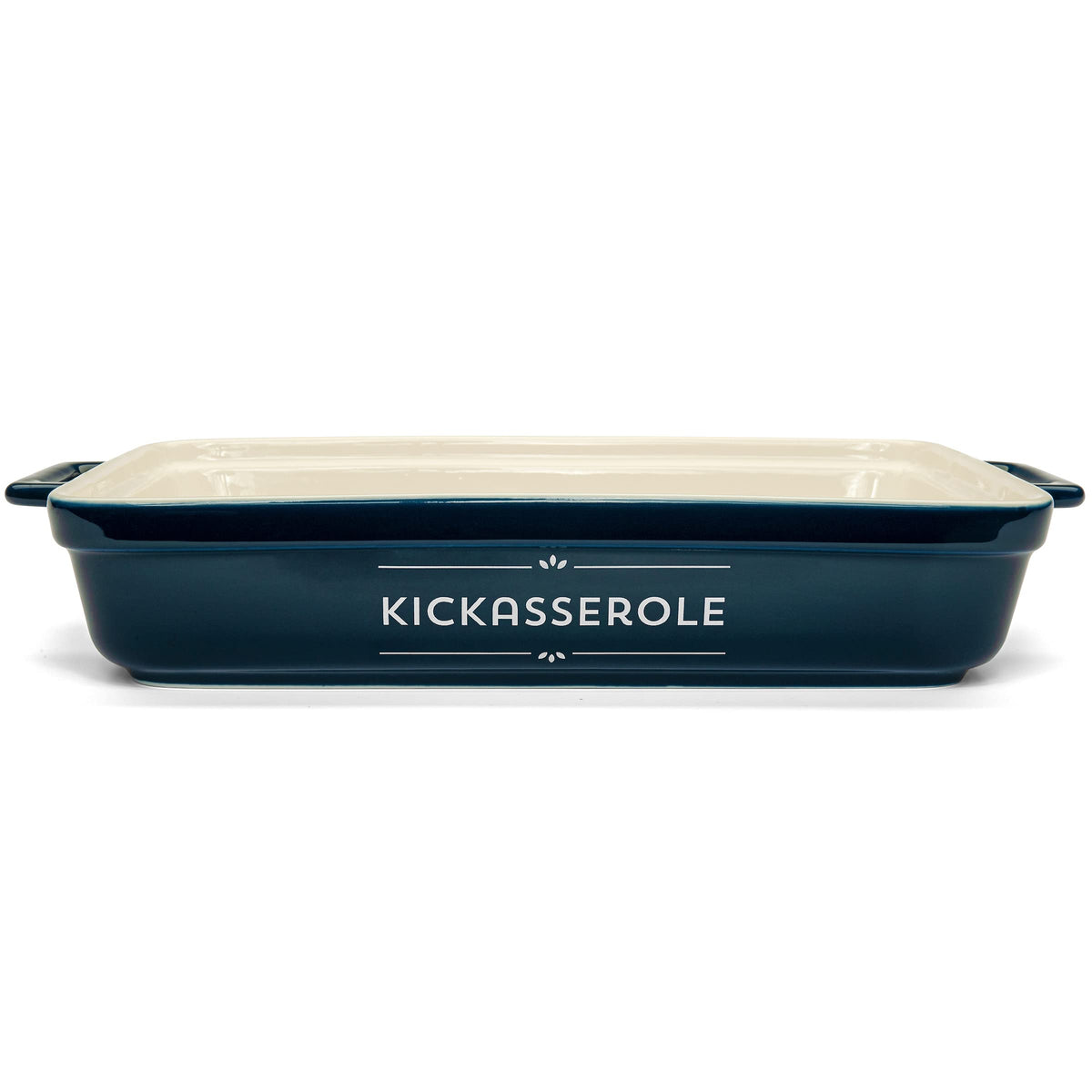 Laila and Lainey ceramic casserole dish, oven-safe, perfect for casseroles