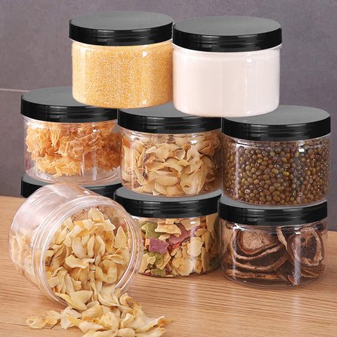 Lainrrew jars with airtight screw-top lids prevent leaks and keep products fresh.
