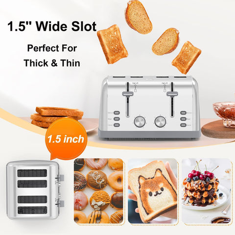 LAINSTEN anti-jam high-lift system eases bread removal and reduces crowding.