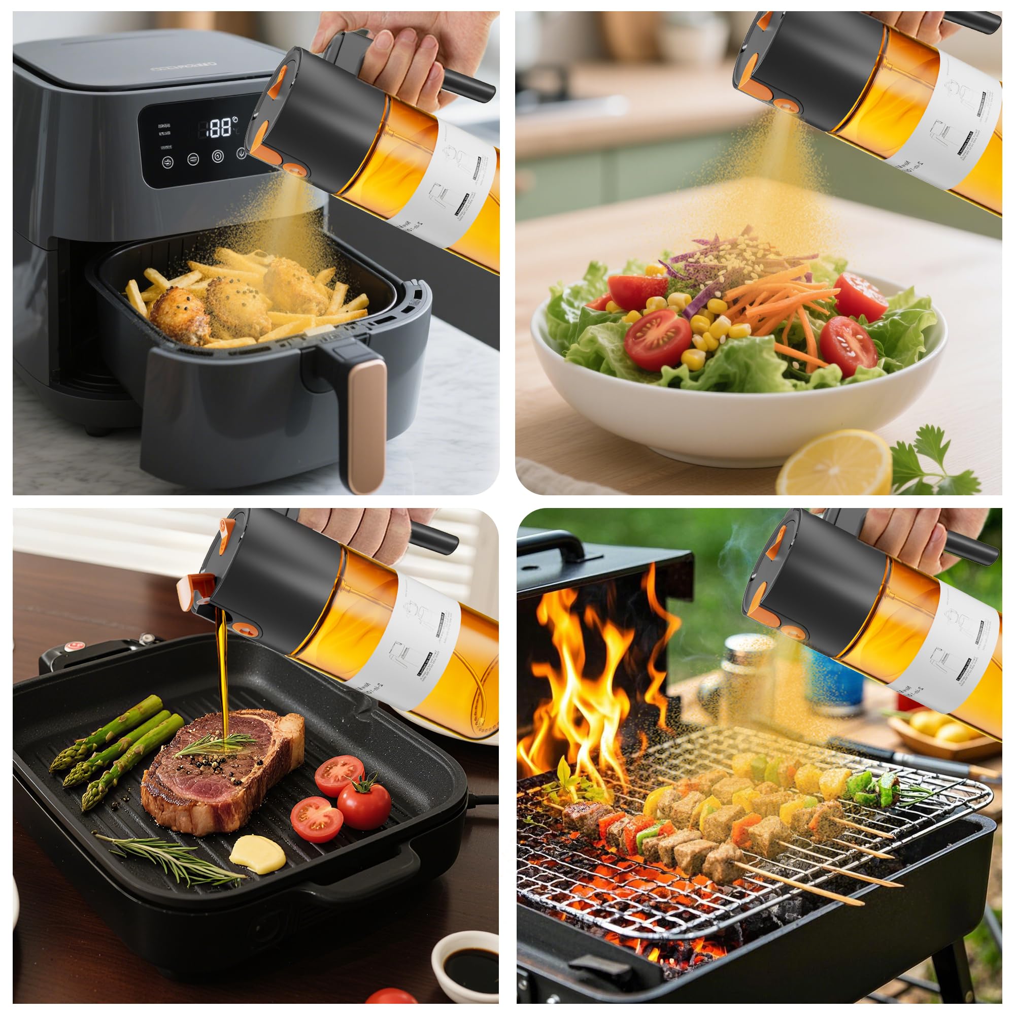 LAKUMIQI 500ml capacity reduces frequent refills during meal prep