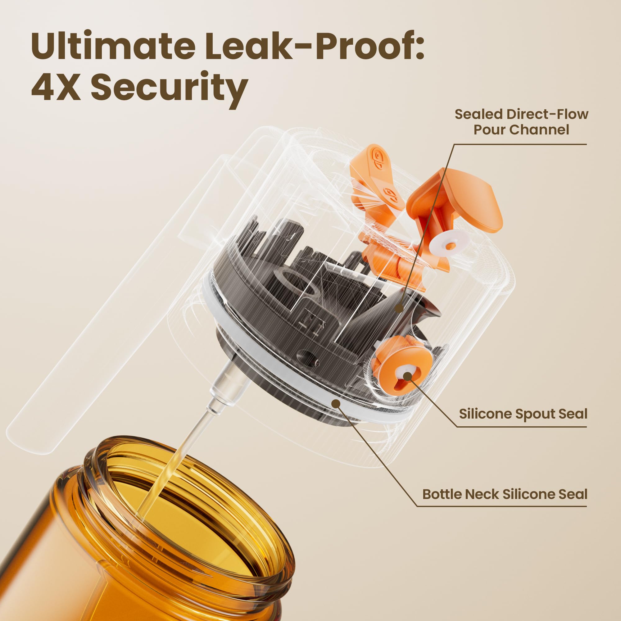 Lakumiqi compatible with olive oil, vinegars, and other liquids for versatile use.