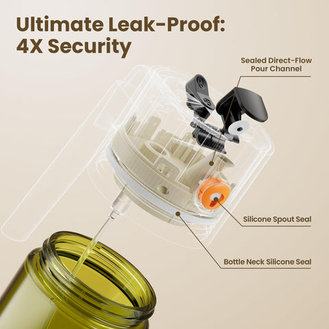 LAKUMIQI glass bottle with oil labels for clean labeling