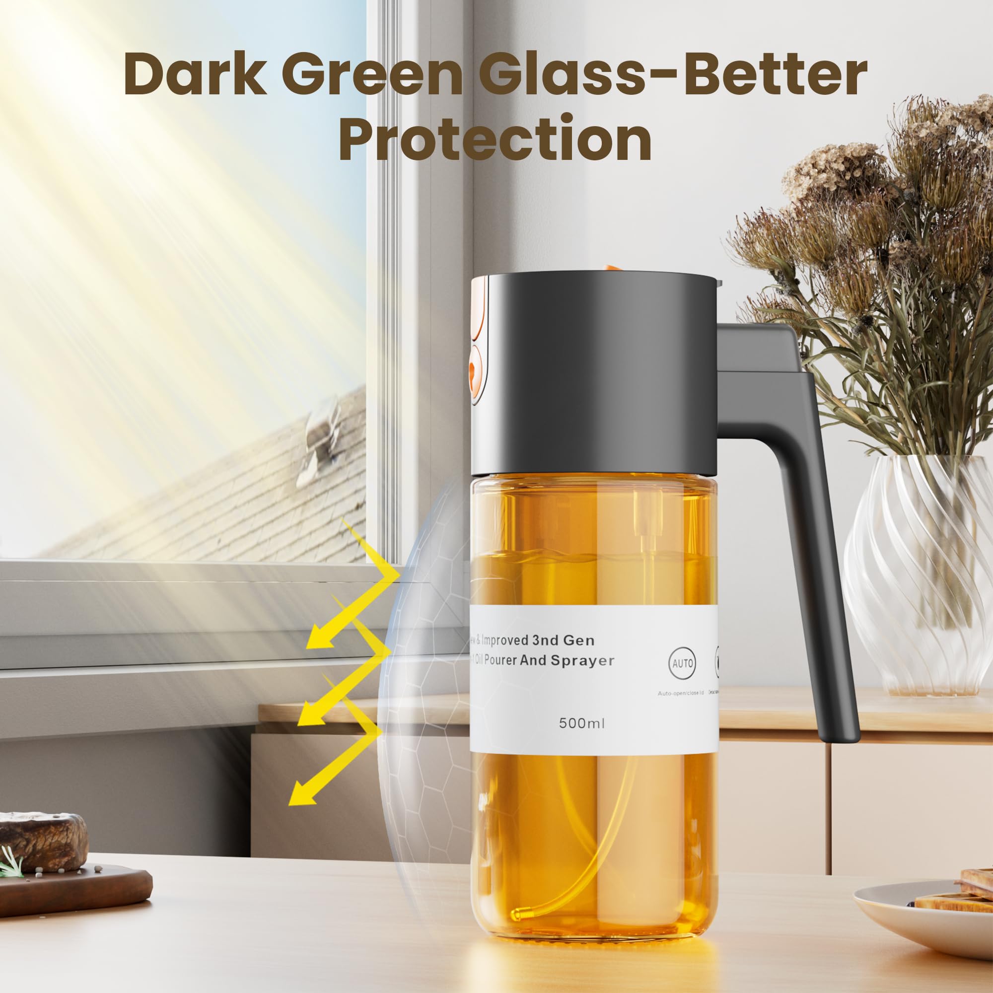 LAKUMIQI leak-proof design prevents countertop mess during use