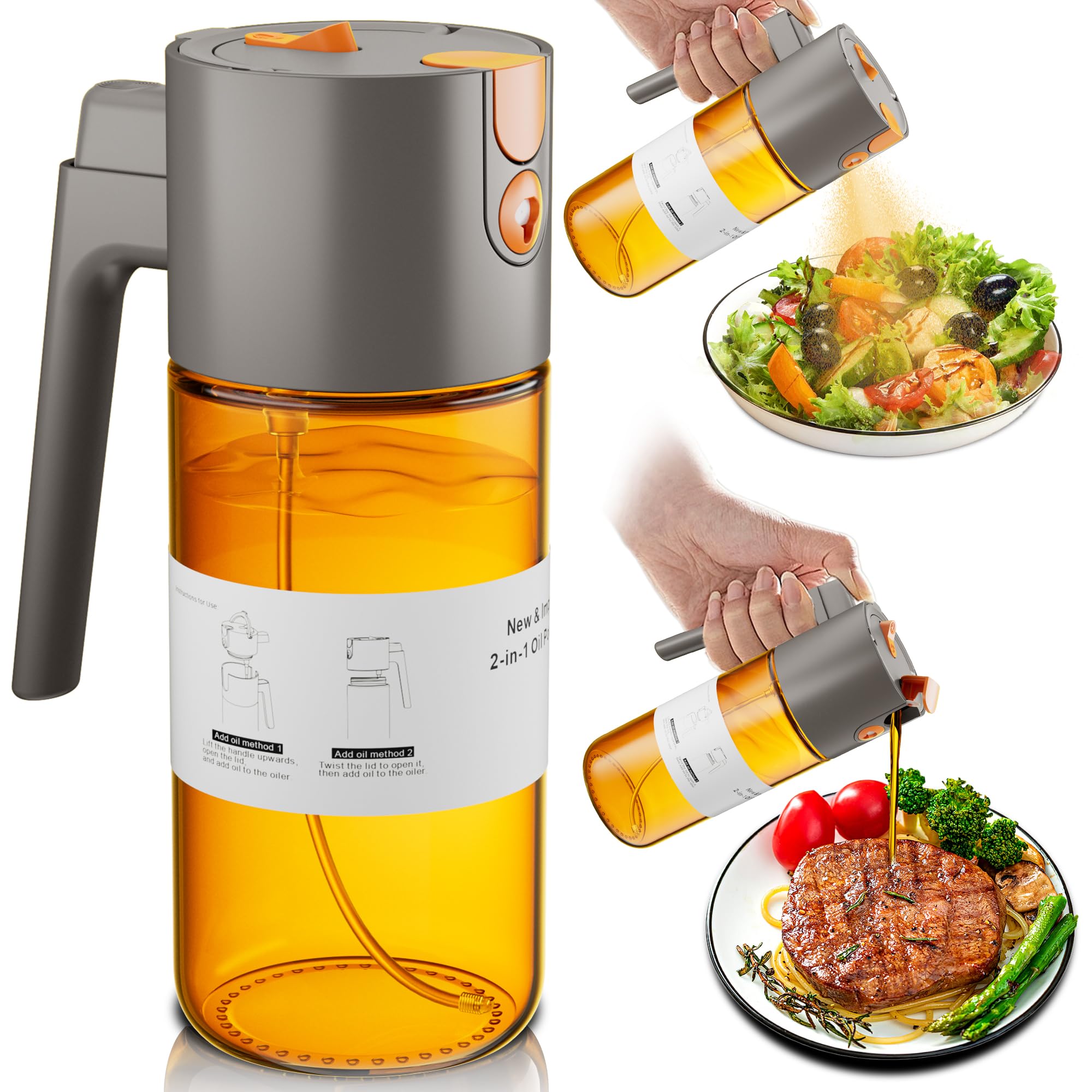 Lakumiqi light-blocking amber glass bottle preserves freshness during cooking.