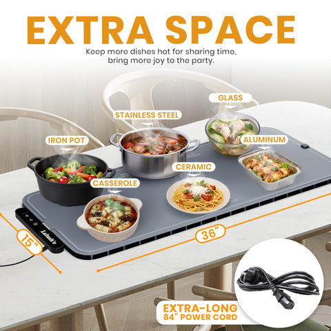 Lalush'e graphene heating panel delivers fast, even warmth across large trays.