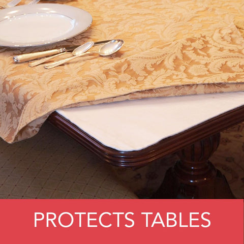 LAMINET indoor-outdoor table pad withstands spills and daily use.