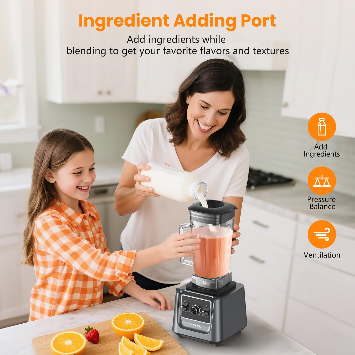 Lampick blender dishwasher-safe parts for easy cleanup