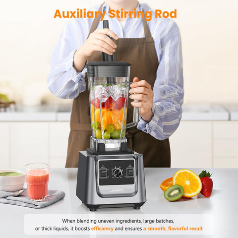 Lampick blender self-cleaning feature saves time after blending