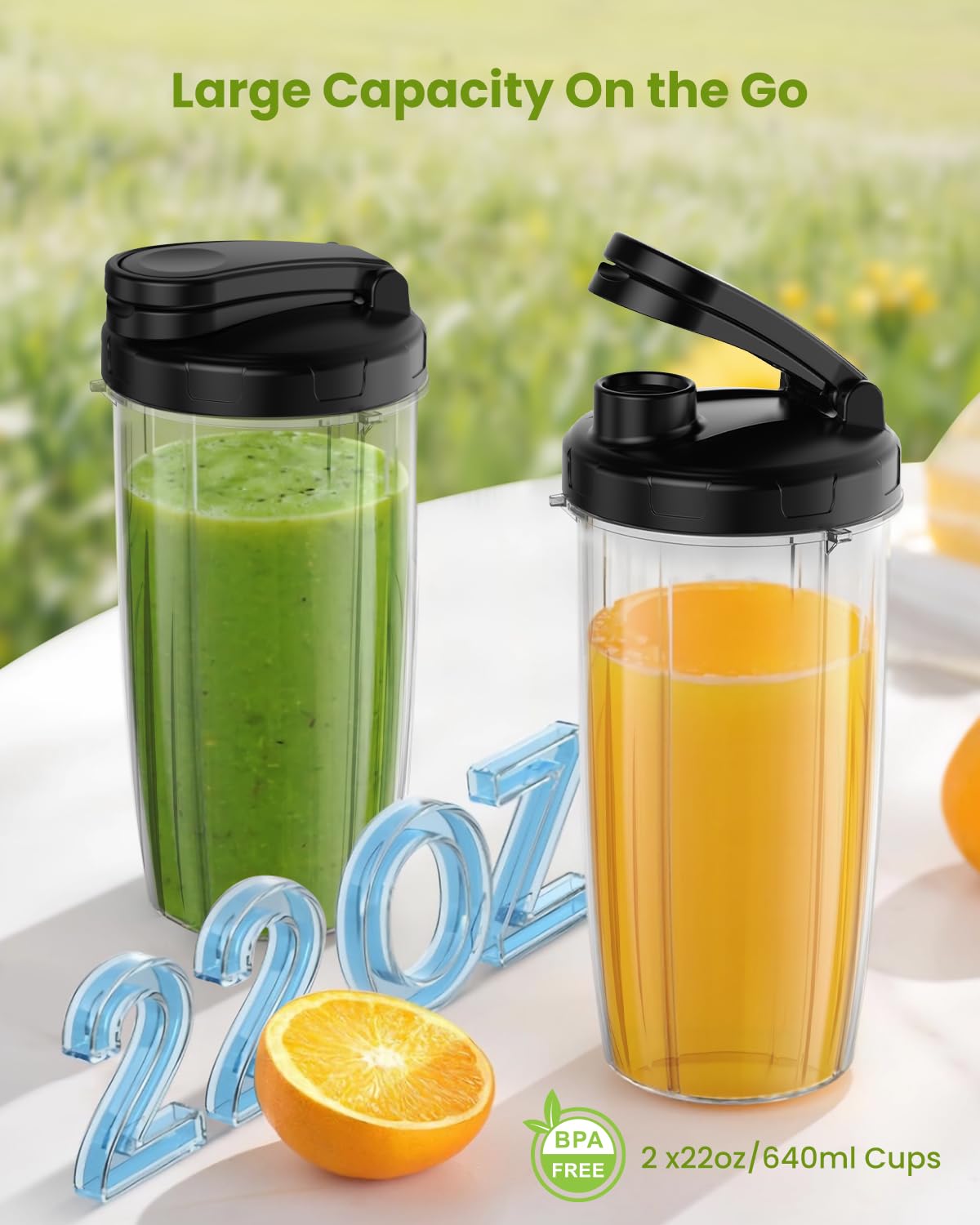 LAMPICK detachable parts simplify cleaning after blending your favorite drinks.