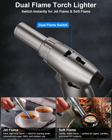 Lamsen Flame Adjustment Dial enables precise control for culinary and craft work.