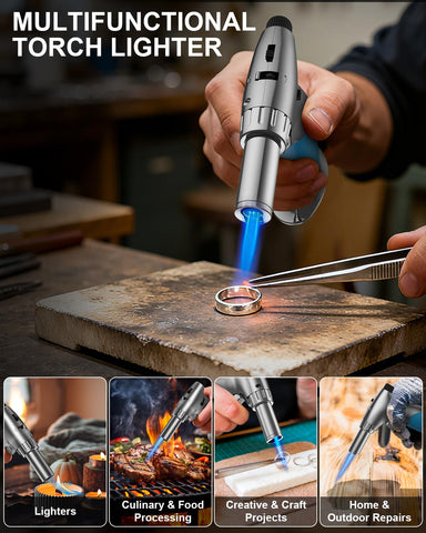 Lamsen Safety Lock allows continuous flame for longer jobs.