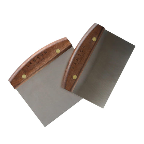 Lamson bench scraper showing full-tang design for stability and durability.