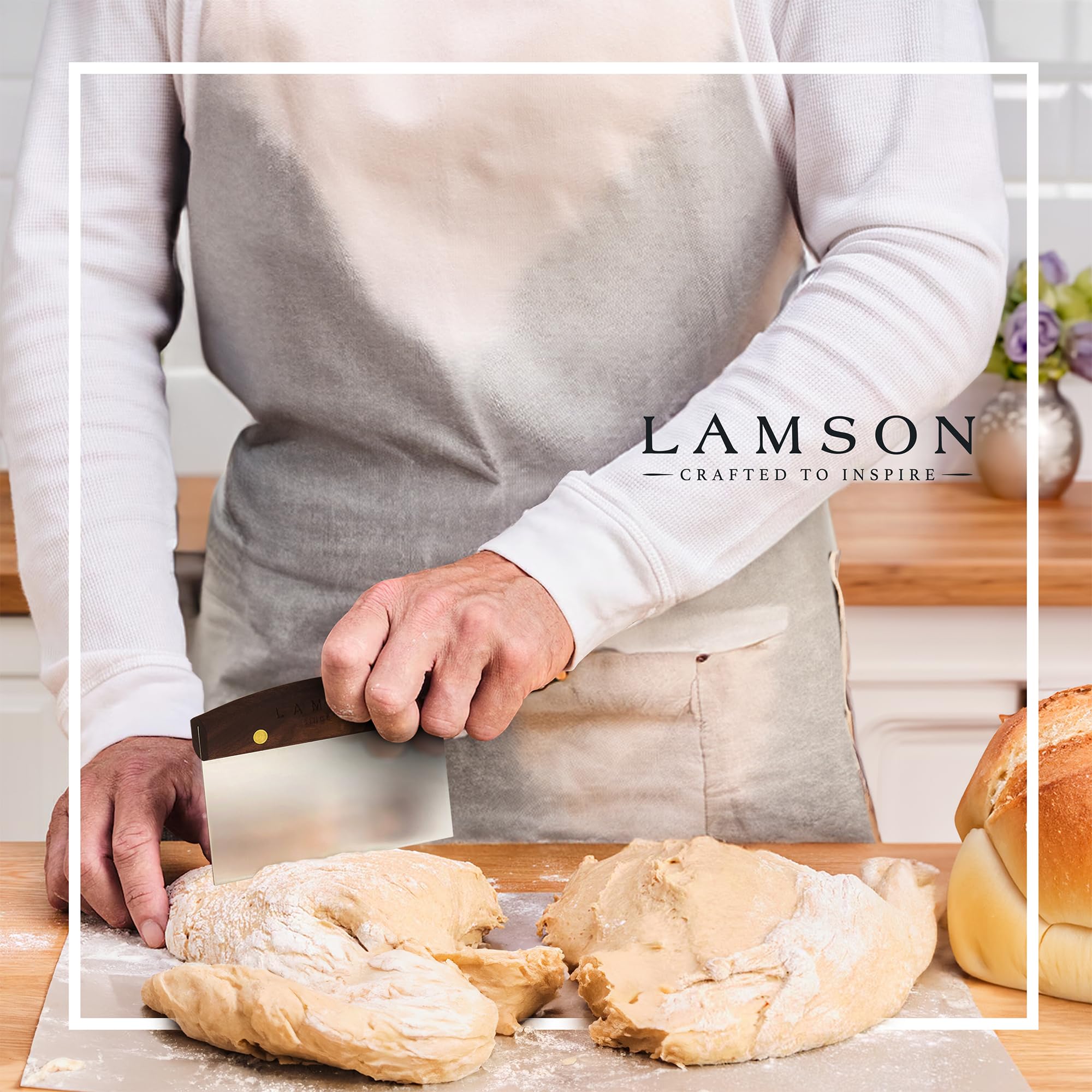 Lamson durable baking scraper for everyday kitchen tasks