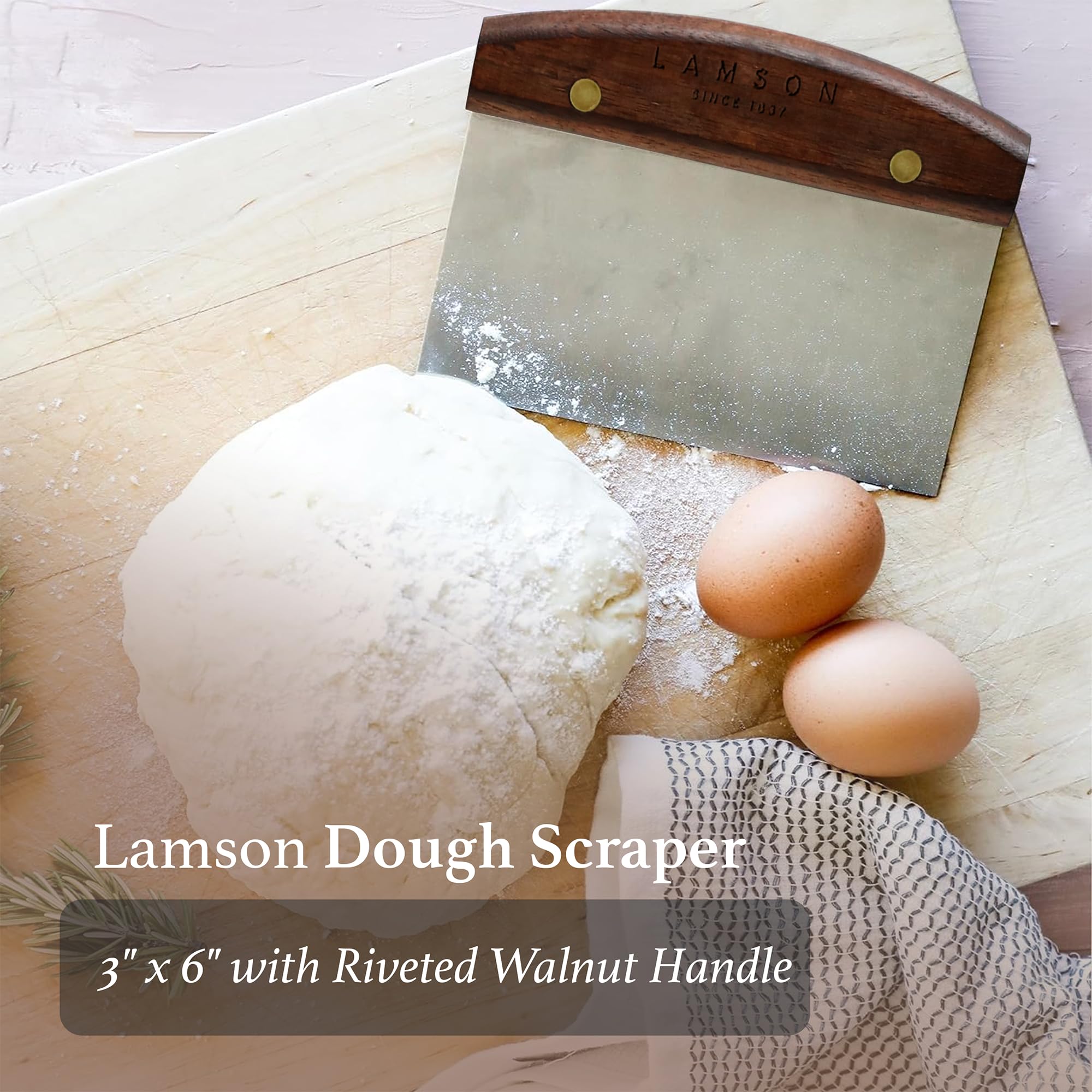 Lamson pastry cutter and dough scraper for efficient kitchen prep