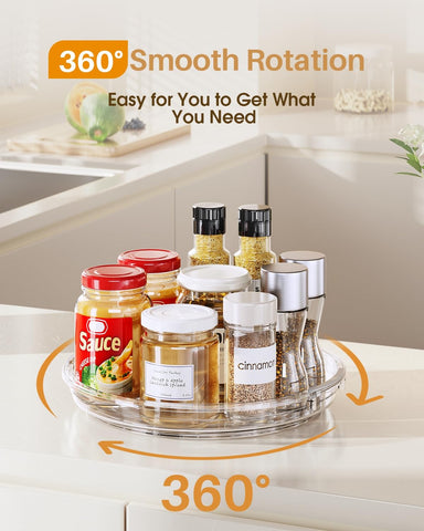 LAMU Lazy Susan pantry storage for tidy, accessible shelves