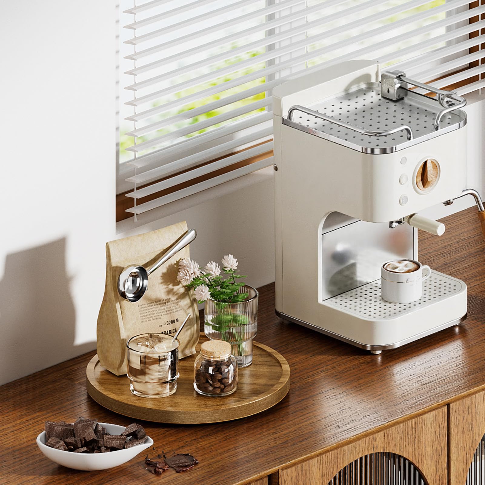 LAMU lazy susan helps pantry staples stay organized for faster prep.