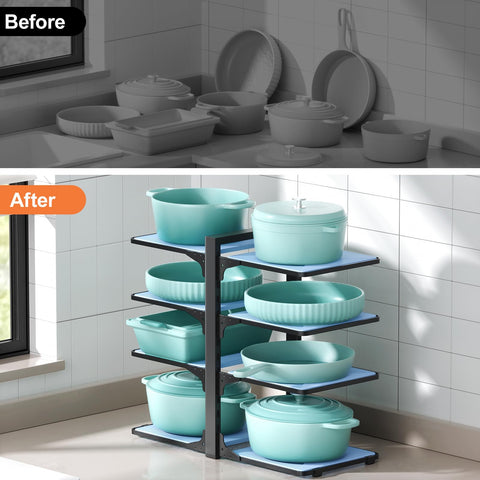LAMU quick-install under-cabinet rack enables fast setup in minutes.